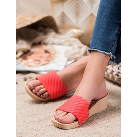 Bona Stylish Slippers On The Platform red 1