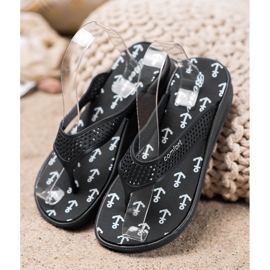 Bona Black Comfort flip-flops 1