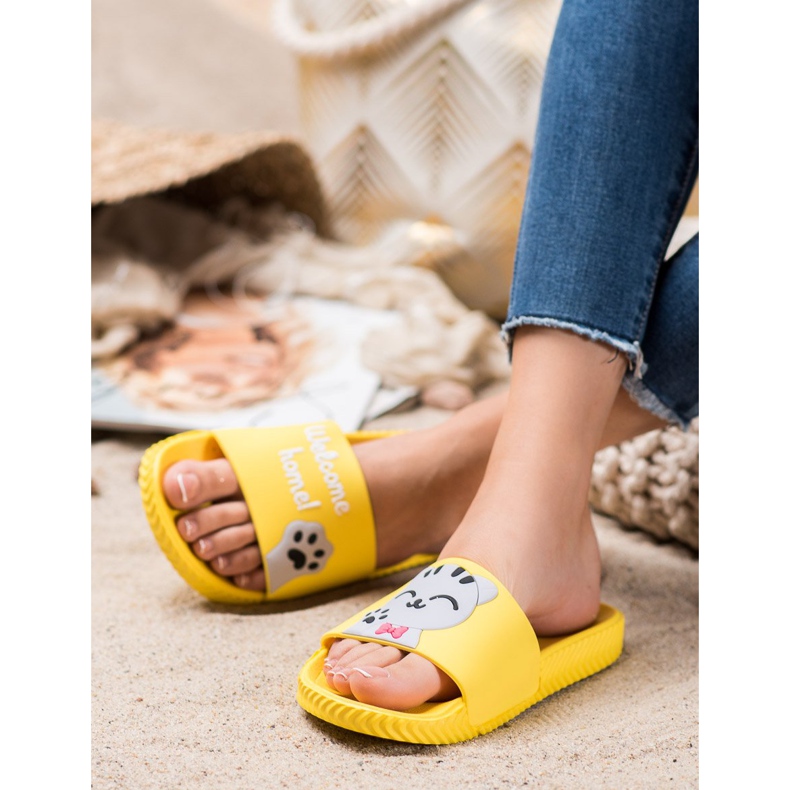 Bona Yellow Slippers With Application 1