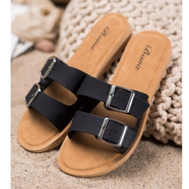 Bona Classic Slippers With Buckle black 2