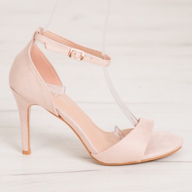 SHELOVET Classic Suede Heels brown 2