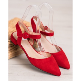 Goodin Red Pumps With A Open Heel 1