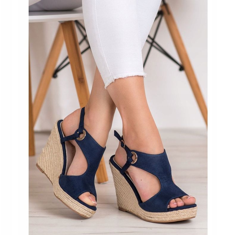 Goodin Closed Espadrilles Sandals navy blue blue 1