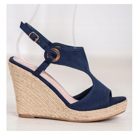 Goodin Closed Espadrilles Sandals navy blue blue 2