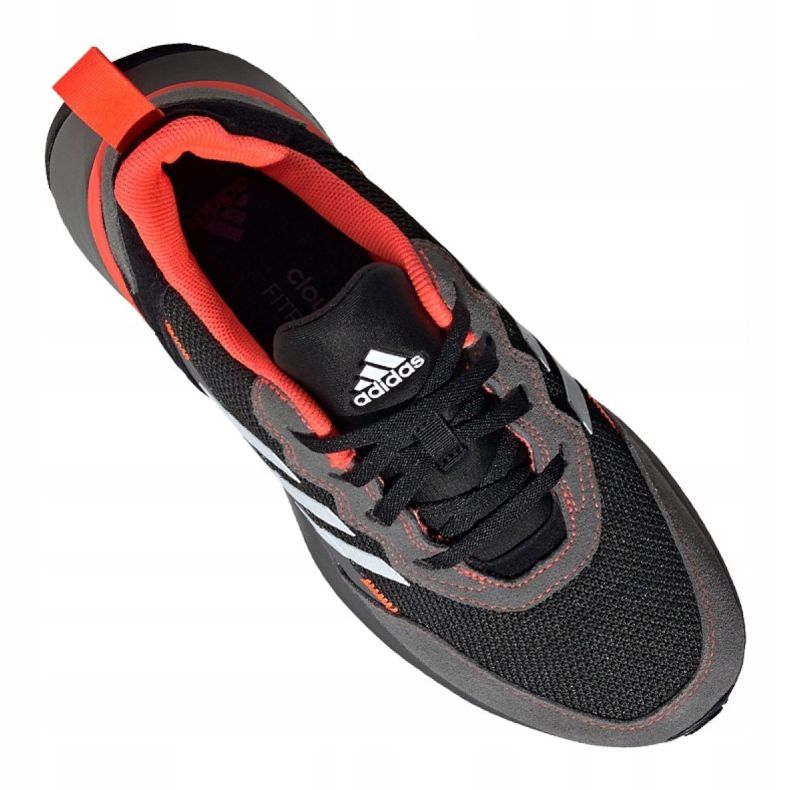Running shoes adidas RapidaRun Elite Jr EG6911 black grey 2
