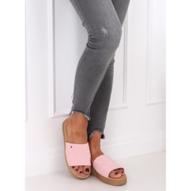Pink women's pink slippers G-576 Pink 2
