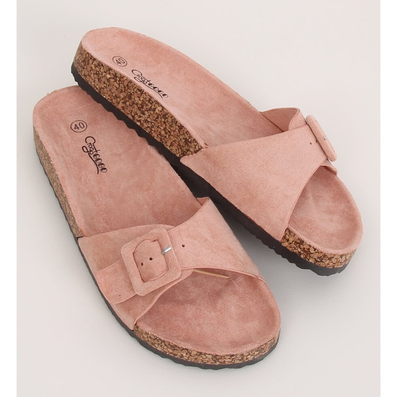 Pink G-5026 Pink cork soles 1