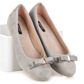 Vices Suede ballerinas grey 1