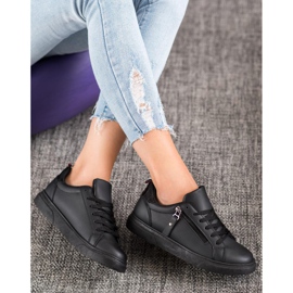SHELOVET Sports Shoes With Decorative Zipper black 1
