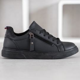 SHELOVET Sports Shoes With Decorative Zipper black 2