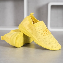 SHELOVET Low Sport Shoes yellow 2