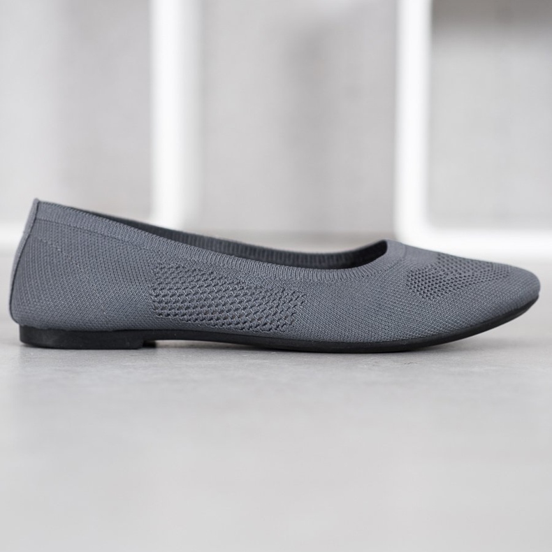 BAOLIKANG Gray openwork ballerinas grey 2