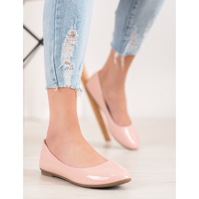 Comer Lacquered ballerinas pink 1