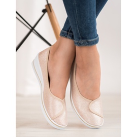 Comer Ballerina With Glitter brown yellow 1