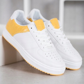 SHELOVET Stylish Shoes On The Platform white 1