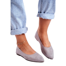 SEA Women's Eco-Suede Ballerinas Gray Bellissima grey 2
