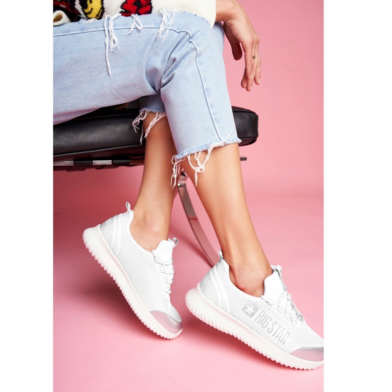 Women's Sport Shoes Big Star White FF274A410 grey 2 Women's Sport Shoes Big Star White FF274A410 grey 2