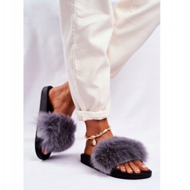 PS1 Women's Slippers with Fur Gray Belmondo grey 2 PS1 Women's Slippers with Fur Gray Belmondo grey 2