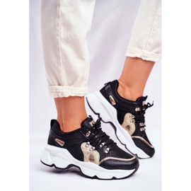 SEA Women's Sport Shoes Black Gold Beijing yellow 2