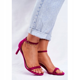 PS1 Women's Sandals On A Classic Heel Fuchsia Mintore pink 1