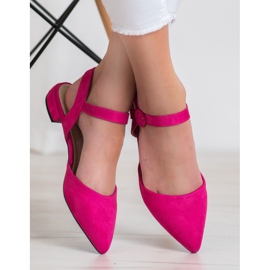 Goodin Pink Pumps With A Open Heel 2