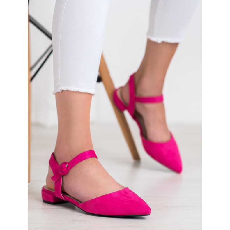 Goodin Pink Pumps With A Open Heel 1