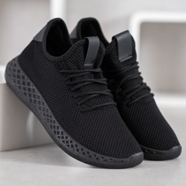 SHELOVET Comfortable Openwork Shoes black 2