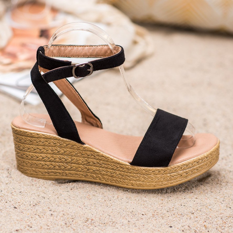 Renda Light Wedge Sandals black 2