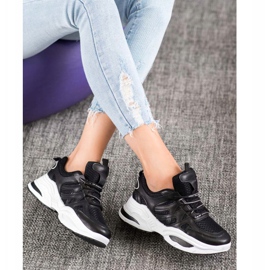 SHELOVET Comfortable Black Sneakers 1