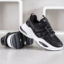 SHELOVET Comfortable Black Sneakers 3