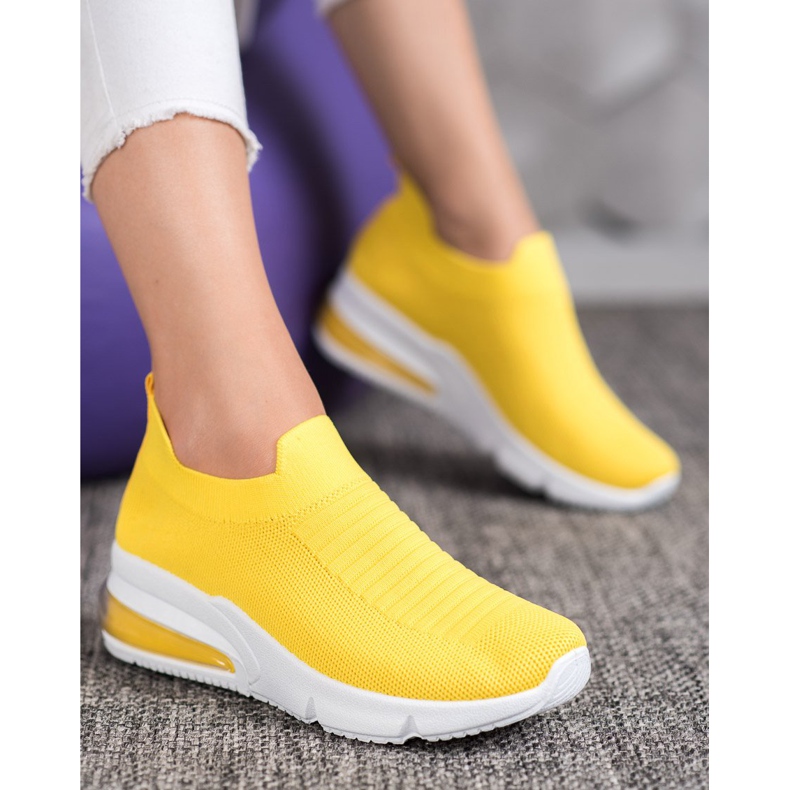 SHELOVET Yellow Sneakers 2