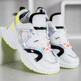 Weide Fashion Sneakers white black grey yellow 1