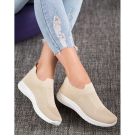 SHELOVET Textile Slip-On Shoes brown 1