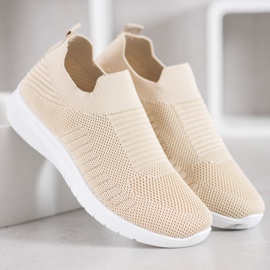 SHELOVET Textile Slip-On Shoes brown 2