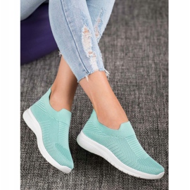 SHELOVET Textile Slip-On Shoes multicolored green 2