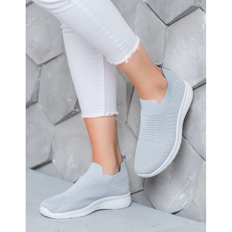 SHELOVET Textile Slip-On Shoes grey 2