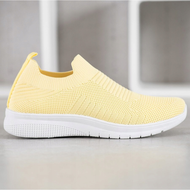 SHELOVET Textile Slip-On Shoes yellow 2