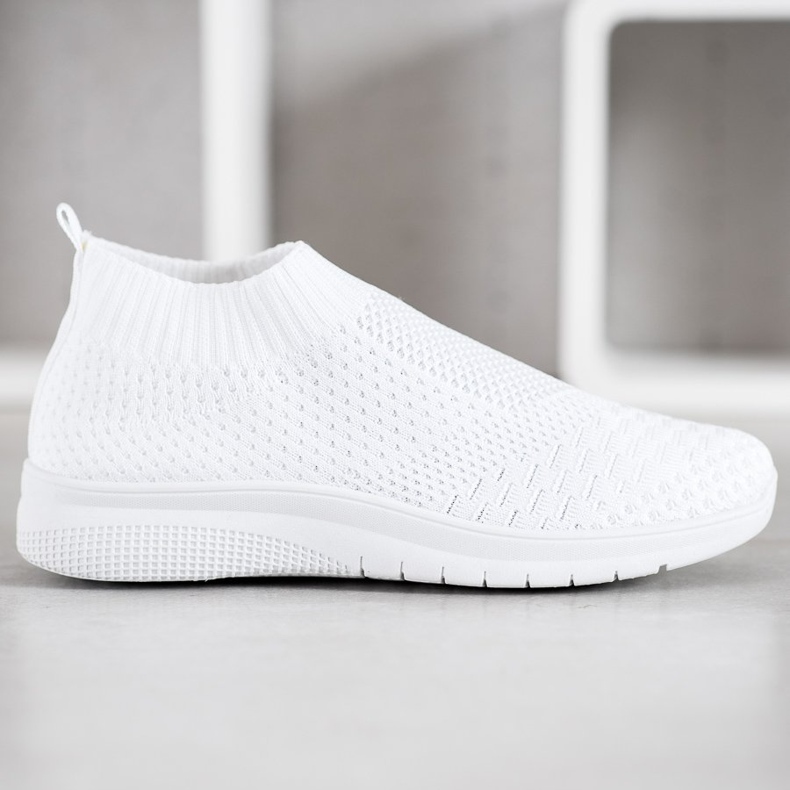 SHELOVET White Textile Footwear 2