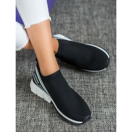 SHELOVET Textile Sport Shoes white black 1 SHELOVET Textile Sport Shoes white black 1