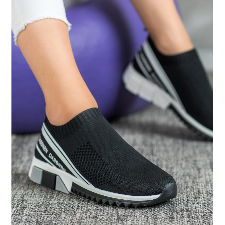 SHELOVET Textile Sport Shoes white black 2 SHELOVET Textile Sport Shoes white black 2