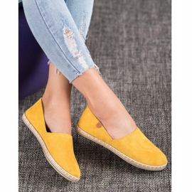 SHELOVET Slip-on Yellow Espadrilles 1