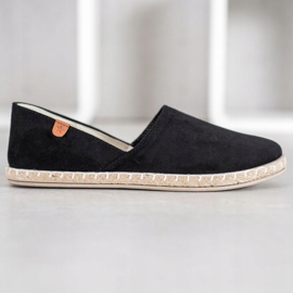SHELOVET Slip-on Black Espadrilles 2