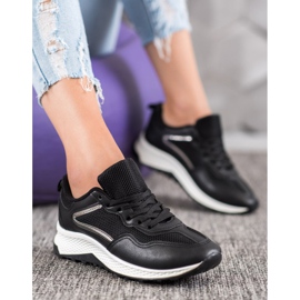 SHELOVET Classic Black Sneakers grey 1