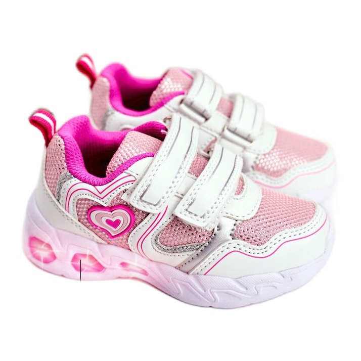 Evento Glowing sports shoes NEWS 20DZ55-1778 white pink grey 1