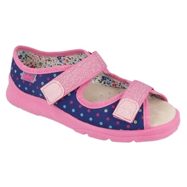 Befado children's shoes 869Y137 navy blue pink multicolored 1 Befado children's shoes 869Y137 navy blue pink multicolored 1