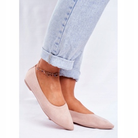 PS1 Women's Eco-Suede Ballerinas Beige Bellissima 1