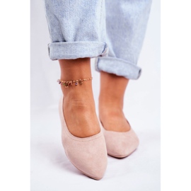 PS1 Women's Eco-Suede Ballerinas Beige Bellissima 2
