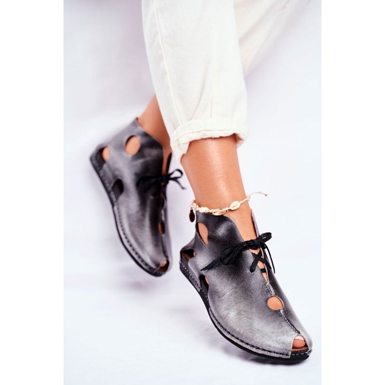 Women's Brogues Maciejka Popiel 03426-03 grey 2