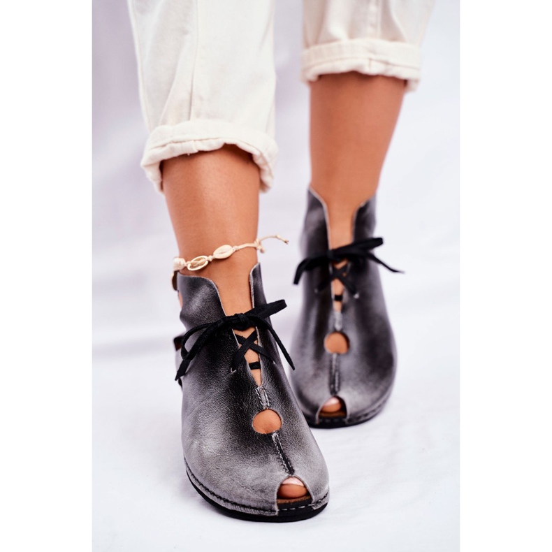 Women's Brogues Maciejka Popiel 03426-03 grey 1