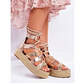 PS1 Women's Sandals On The Espadrilles Golden Eromica Platform 1 PS1 Women's Sandals On The Espadrilles Golden Eromica Platform 1